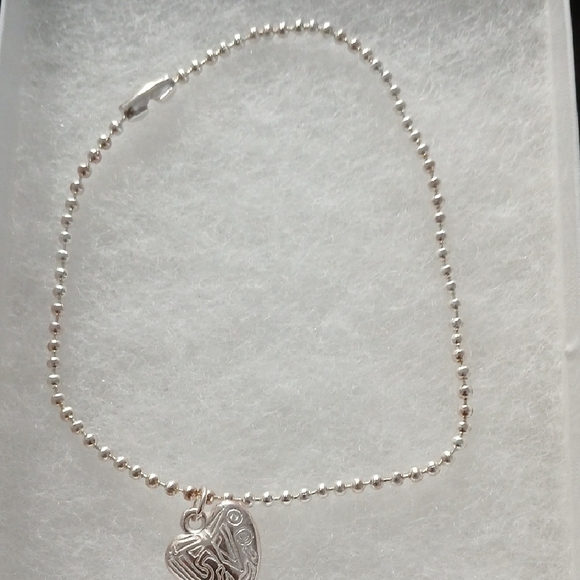 Silver Heart Charm Bracelet - Picture 4 of 5